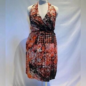 Banana Republic batik wrap dress 8